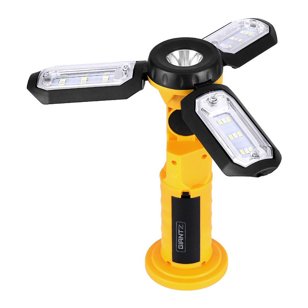 Giantz Work Light Rechargeable USB Cordless LED Lamp Hook Rotation Folding - SuperSaverAU - view 1