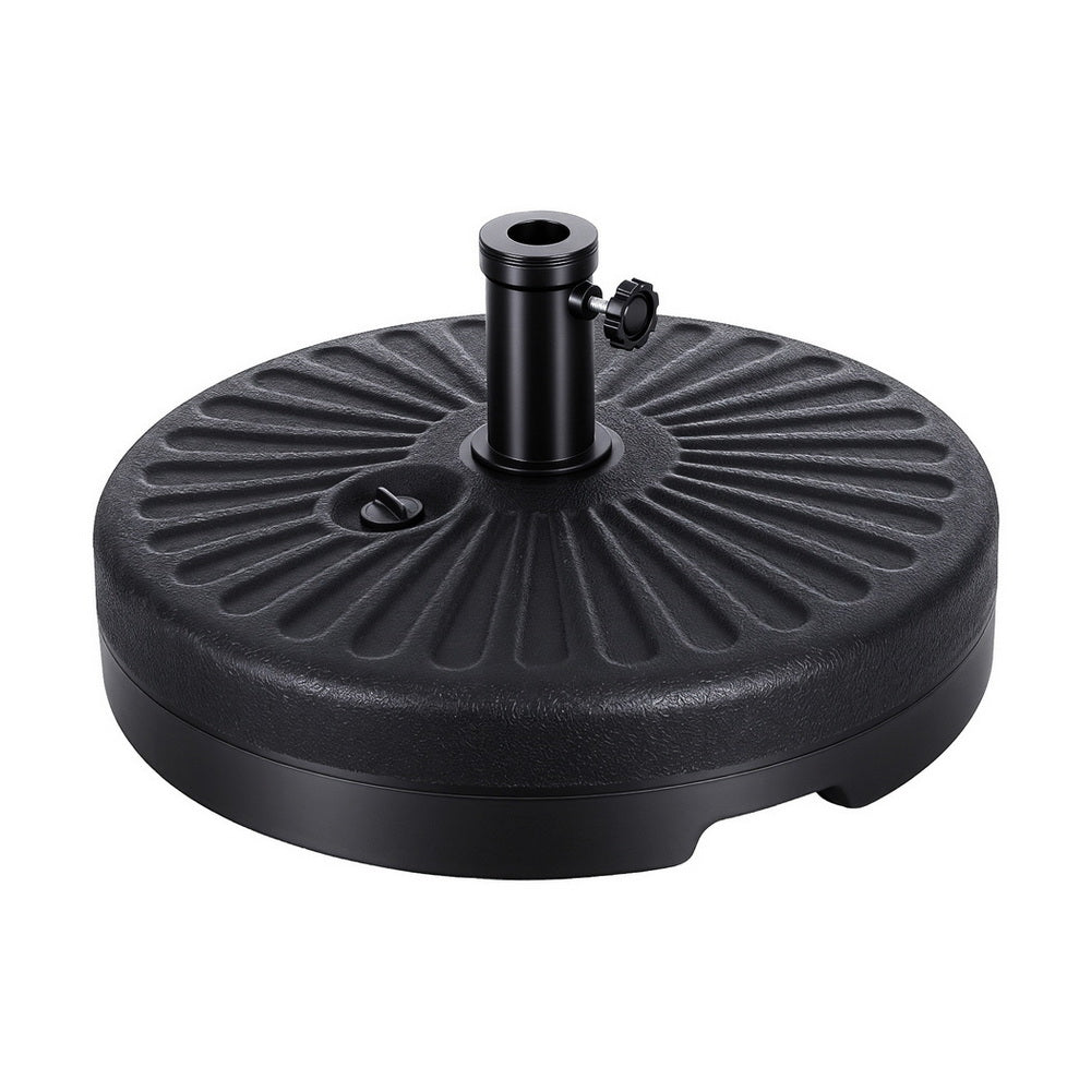 Instahut Outdoor Umbrella Base 51cm x 12cm, Fillable, 30-48mm Pole Holder - SuperSaverAU - view 2