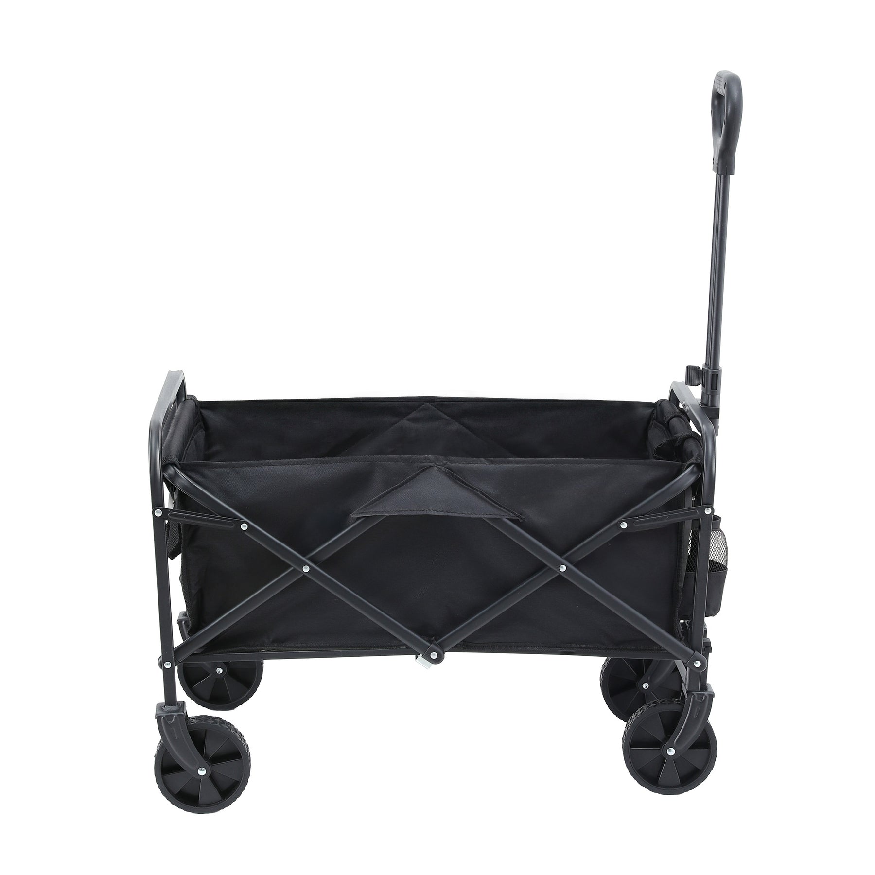 Gardeon Folding Garden Cart – Black with All-Terrain Wheels, 80kg Capacity