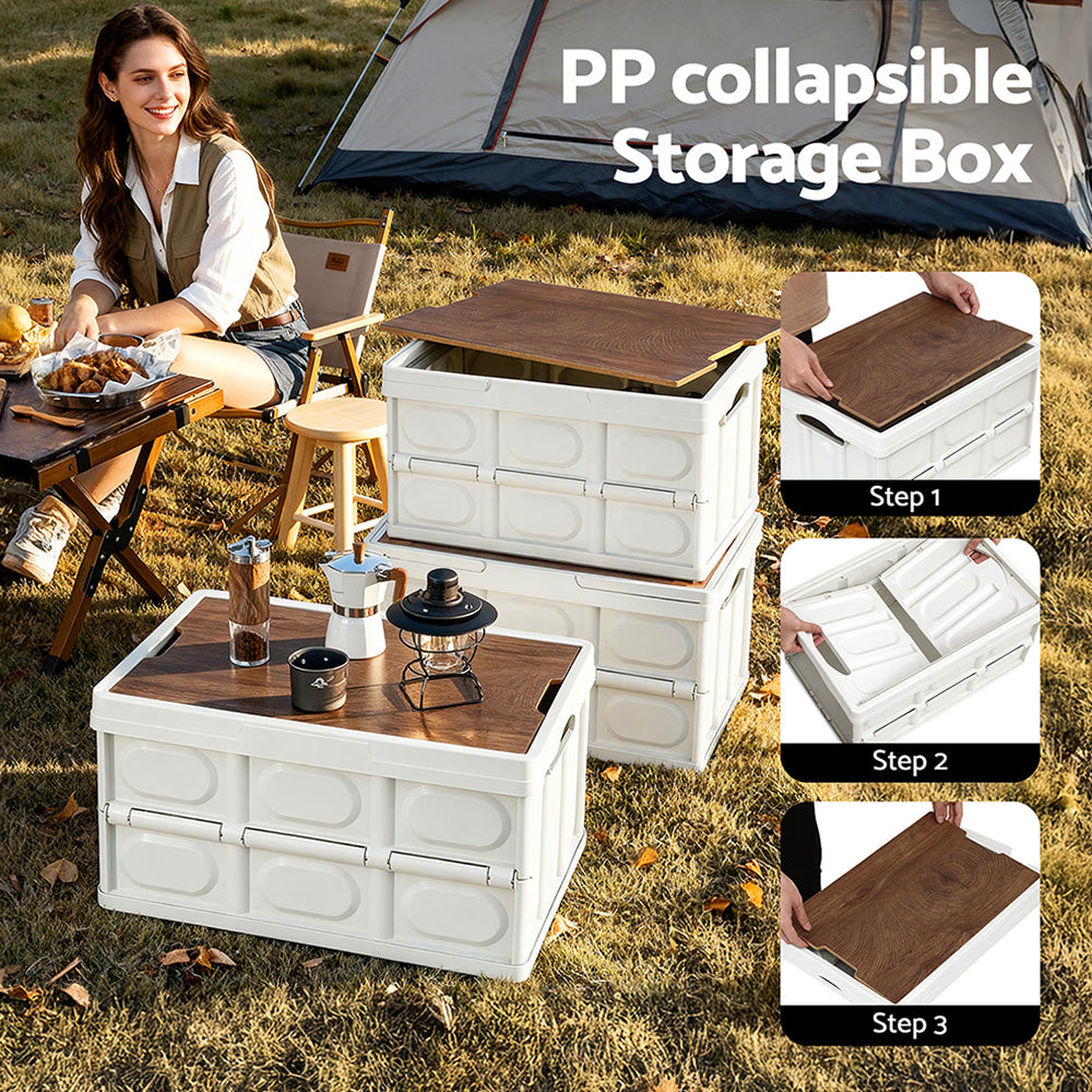 Gardeon 50L Collapsible Outdoor Storage Box - SuperSaverAU - view 5