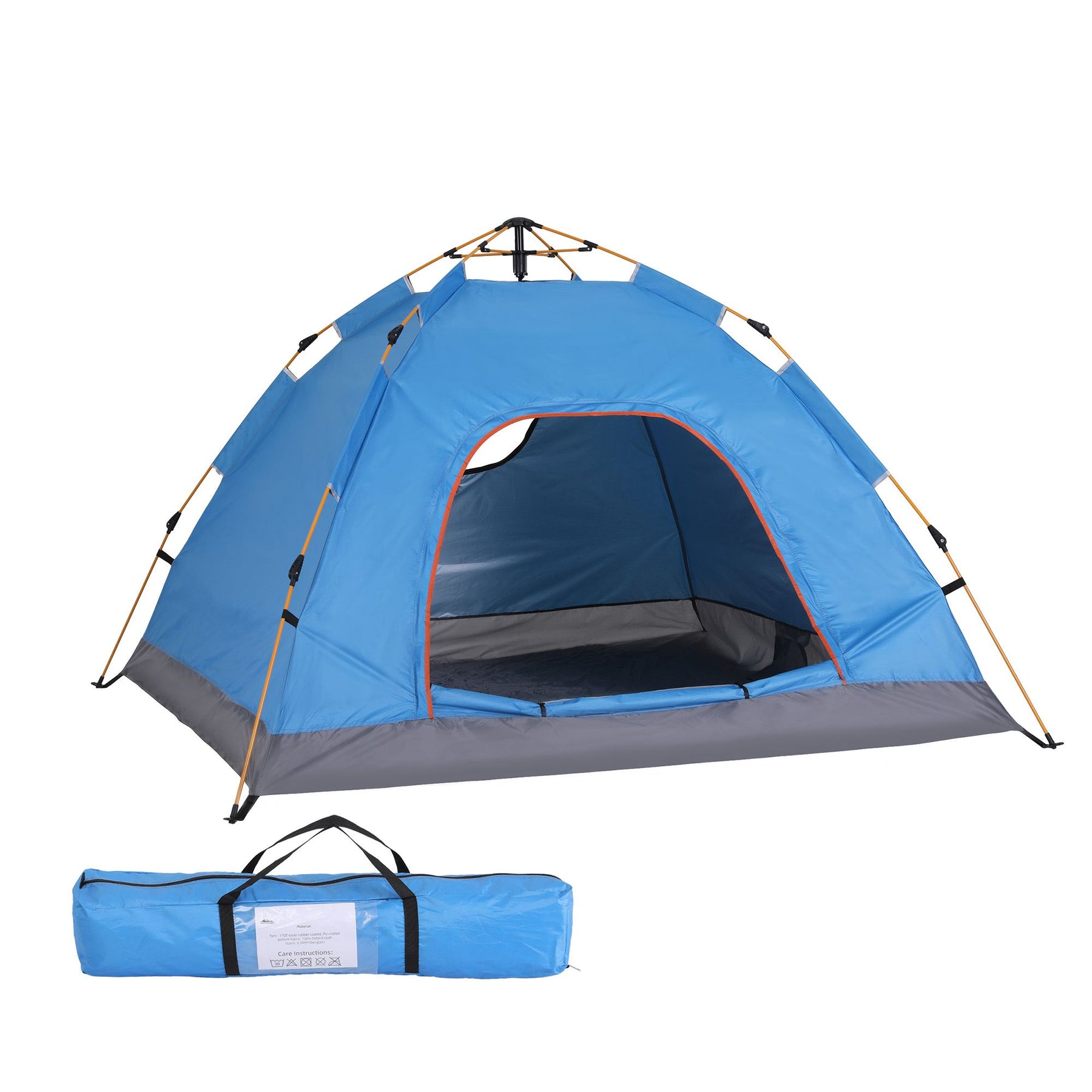 Weisshorn Instant Pop Up Camping Tent - Blue, 2-3 Person