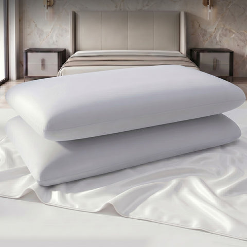 RoomSense 2 Pack Cooling Memory Foam Pillows - 70 x 40 x 10cm