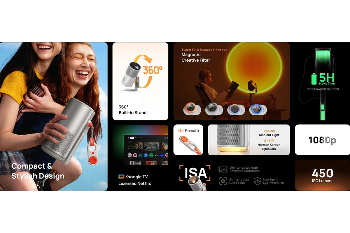 XGIMI MoGo 4 Google TV Portable Projector