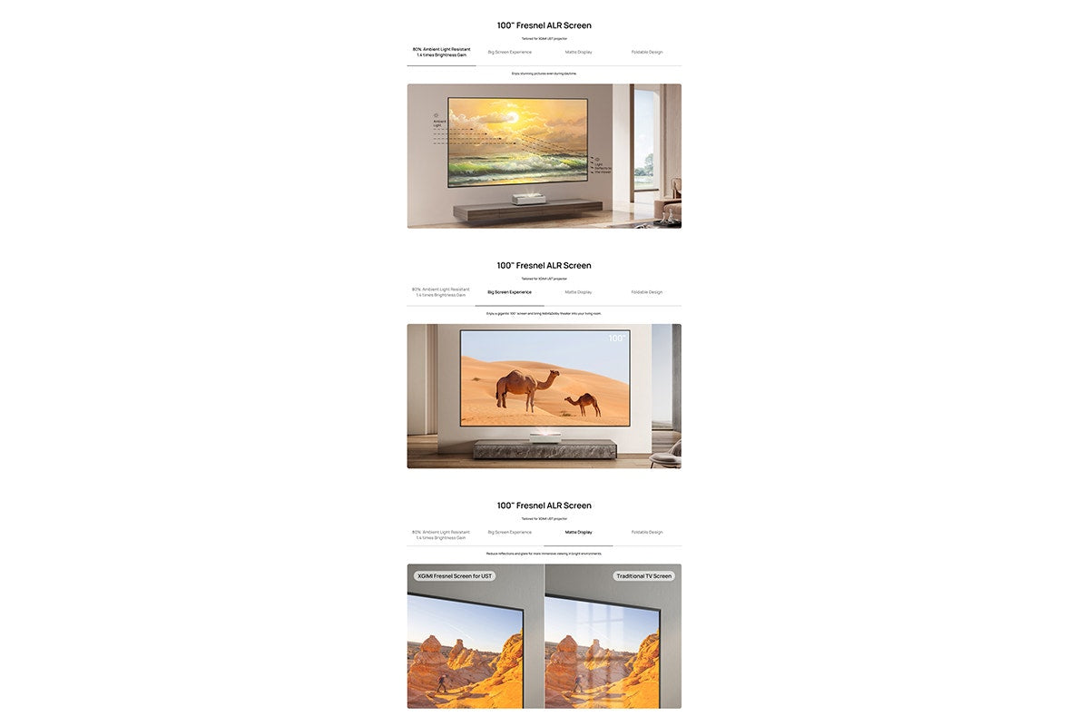 XGIMI Aura 2 Dual Laser 4K Short Throw Projector
