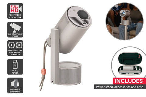 XGIMI MoGo 3 Pro Portable Projector Bundle (Power Base + Accessories)