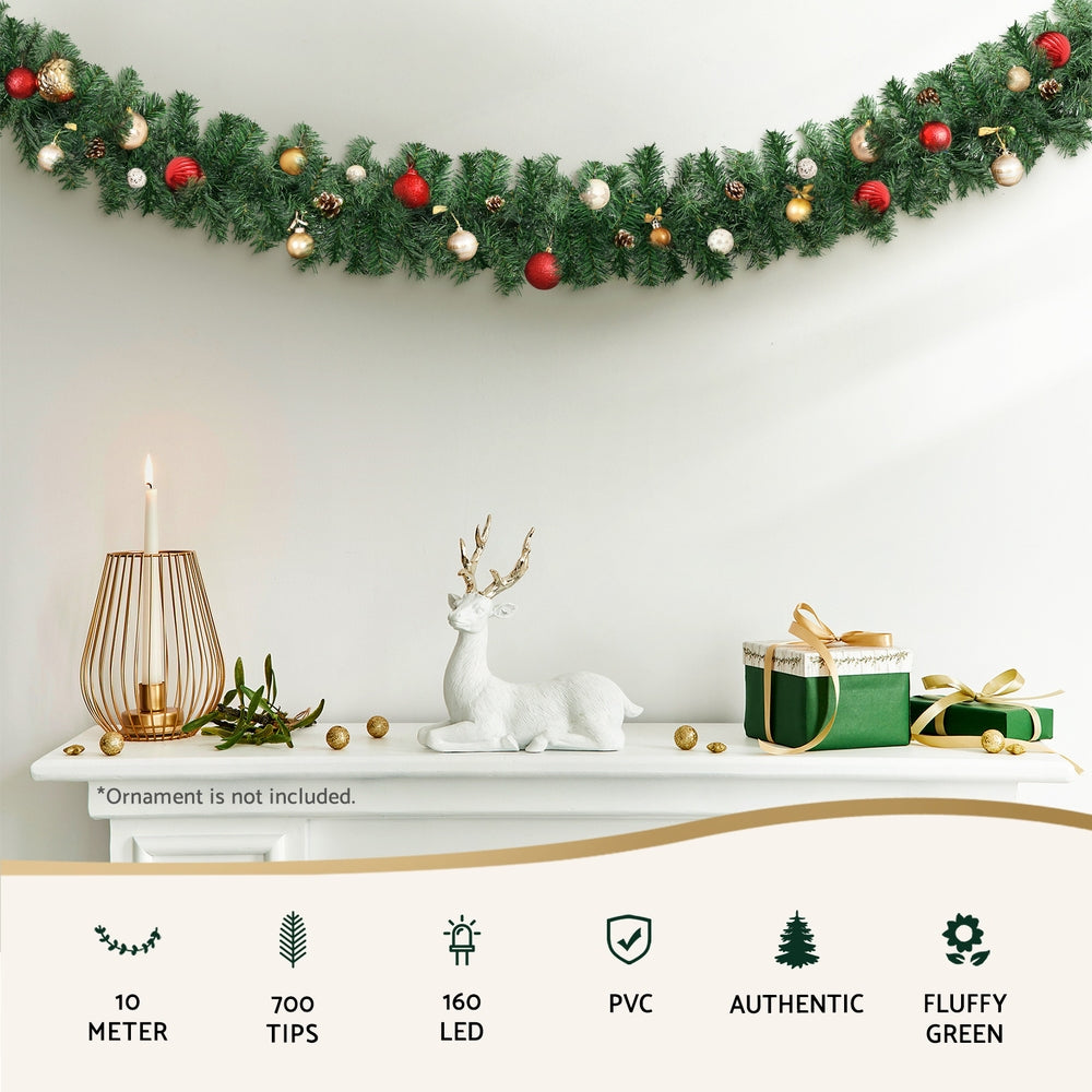 Jingle Jollys 10M Christmas Garland LED Lights Party Xmas Decorations 700 TIPS - SuperSaverAU - view 4