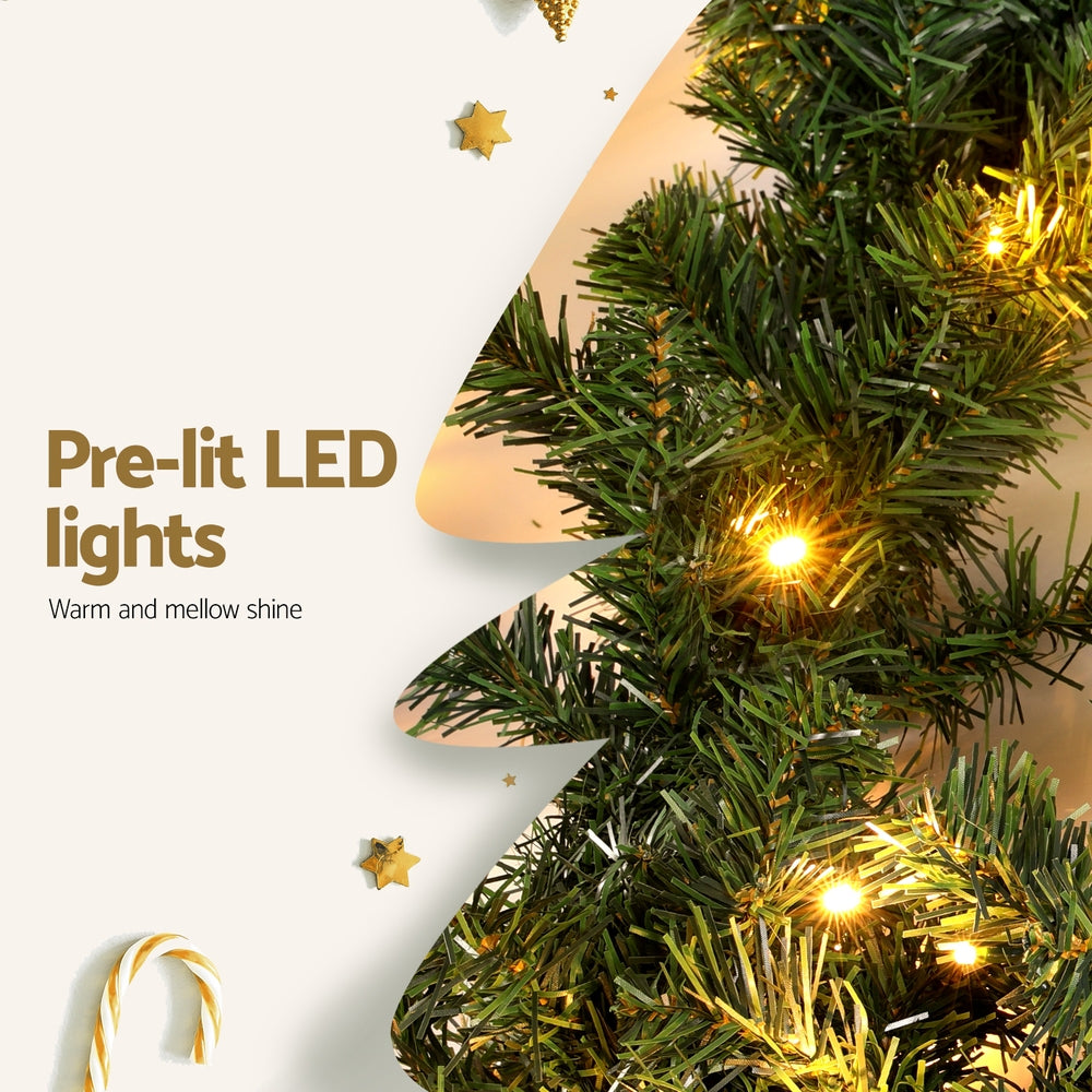 Jingle Jollys 10M Christmas Garland LED Lights Party Xmas Decorations 700 TIPS - SuperSaverAU - view 6