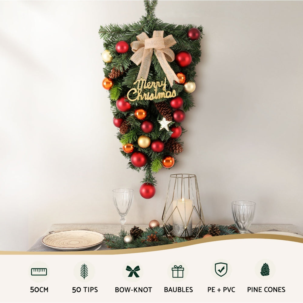 Jingle Jollys Hanging Christmas Garland 50CM Ornaments Party Decorations - SuperSaverAU - view 3