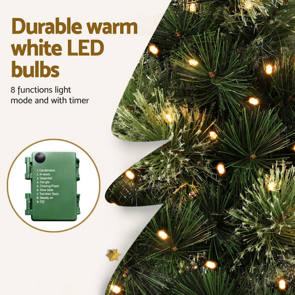 Jingle Jollys Christmas Tree 60CM Mini Tabletop 8 Light Modes Timer Xmas Tree - SuperSaverAU - view 3