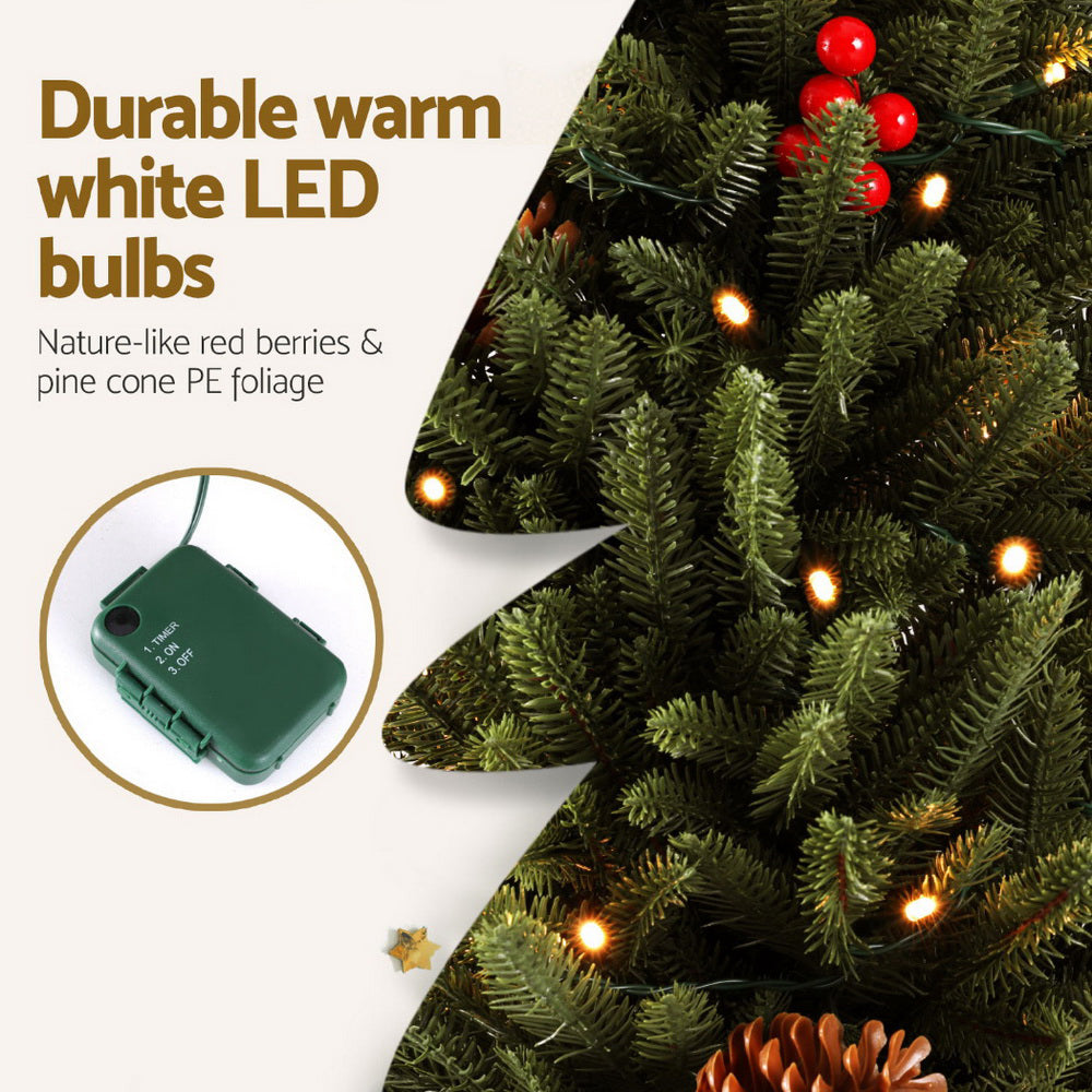 Jingle Jollys Mini Christmas Tree 90cm LED Xmas Tree Party Decorations - SuperSaverAU - view 5
