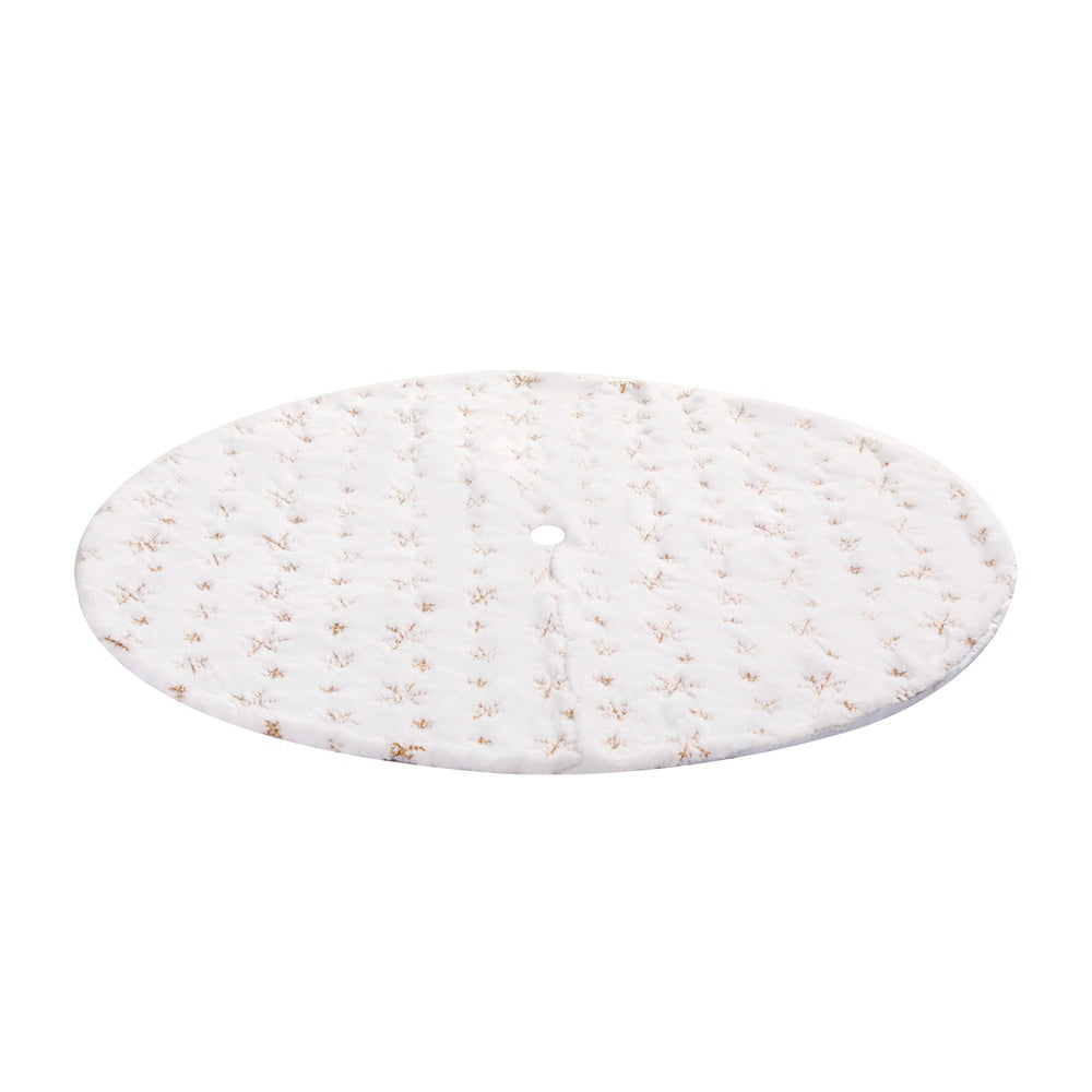 Jingle Jollys Christmas Tree Skirt 120cm Snowflake Ornaments Xmas Decorations - SuperSaverAU - view 3