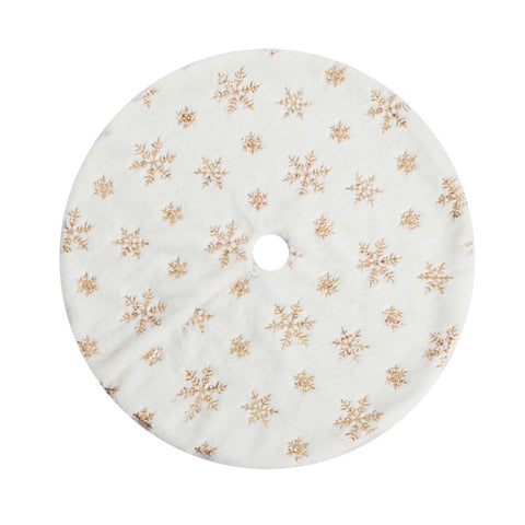Jingle Jollys Christmas Tree Skirt 90cm Snowflake Ornaments Xmas Decorations - SuperSaverAU - view 1