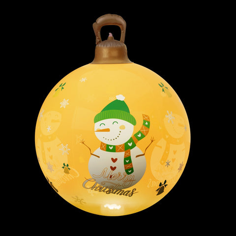 Jingle Jollys Christmas Inflatable Ball 60cm Led Illuminated Snowman Xmas Decor - SuperSaverAU - view 1
