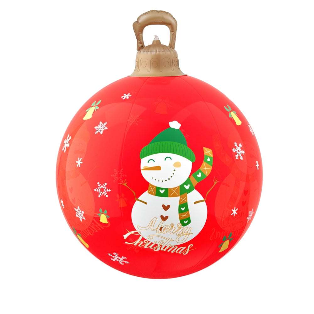 Jingle Jollys Christmas Inflatable Ball 60cm Illuminated Led Snowman Xmas Decor - SuperSaverAU - view 3