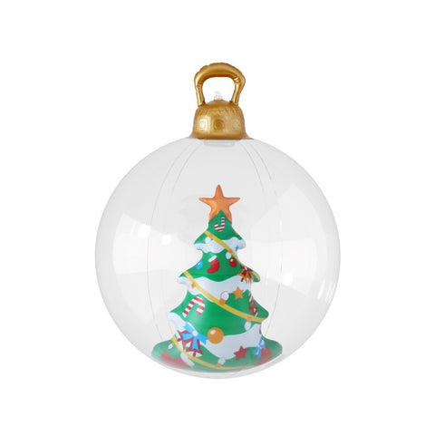 Jingle Jollys Christmas Inflatable Ball 60cm Tree Decoration Giant Bauble Clear - SuperSaverAU - view 1