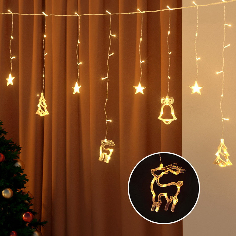 138 LED 3M Christmas Lights Icicle Light Warm White Jingle Jollys - SuperSaverAU - view 7