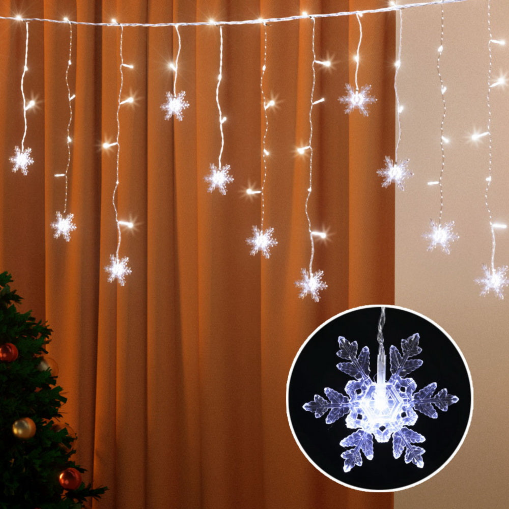 160 LED 6M Christmas Lights Icicle Light Solar Cold Jingle Jollys - SuperSaverAU - view 7