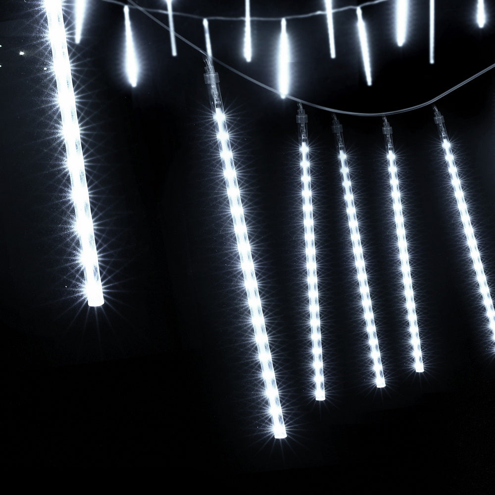 Jingle Jollys 7M Christmas Lights Shower Light 288 LED Icicle Falling Metor - SuperSaverAU - view 3
