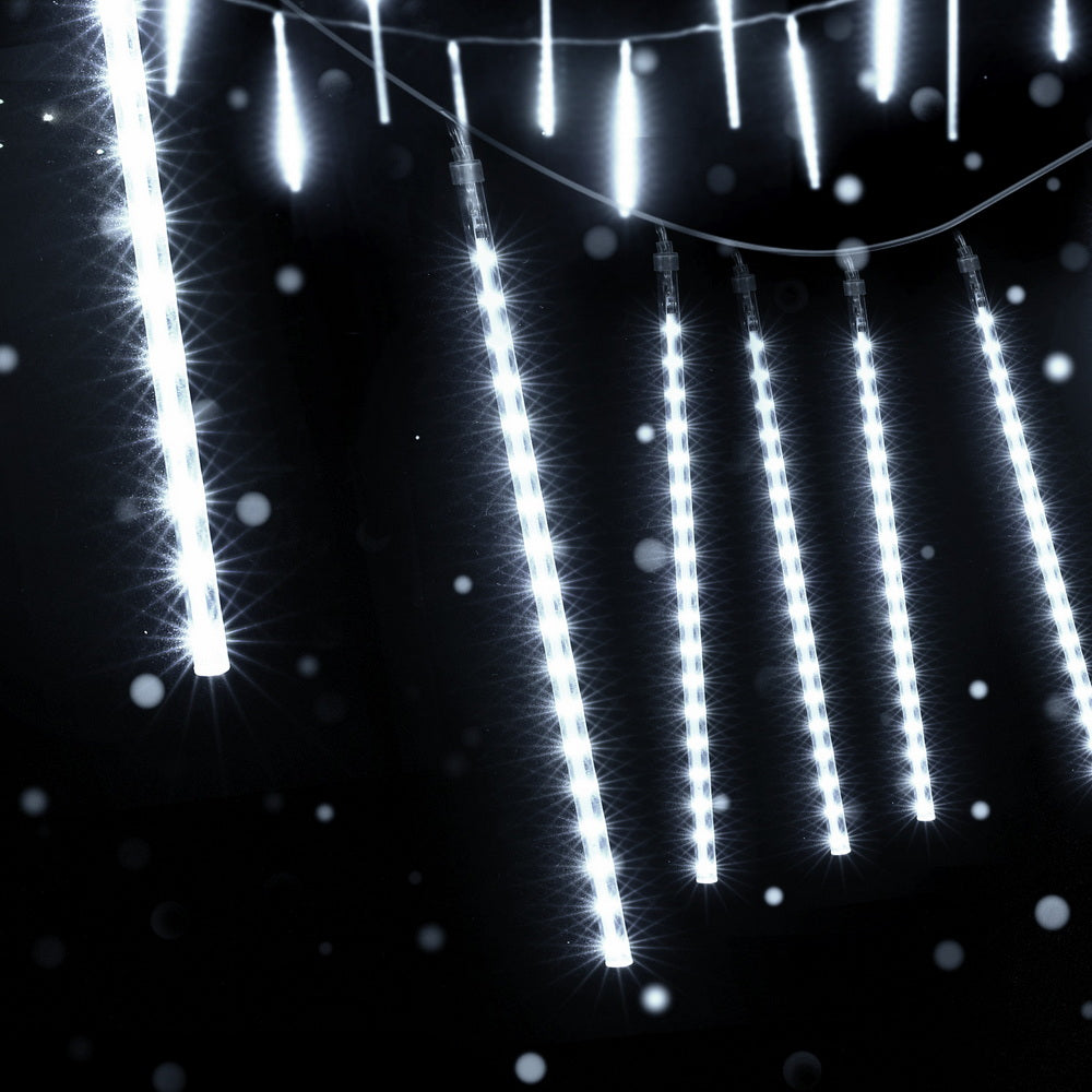 Jingle Jollys 7M Christmas Lights Shower Light 288 LED Icicle Falling Metor - SuperSaverAU - view 6