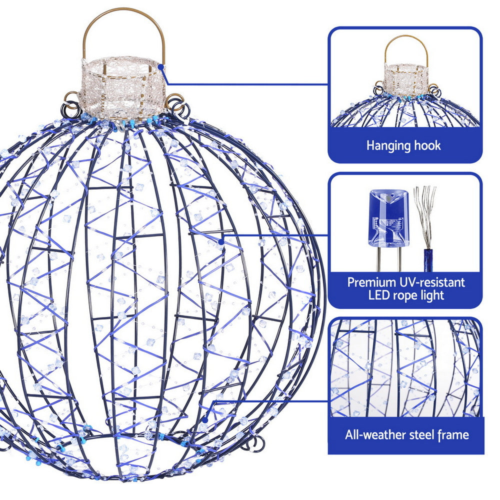 Jingle Jollys Christmas Lights 320 LED Fairy Light 3pcs Ball Decorations Set - SuperSaverAU - view 5