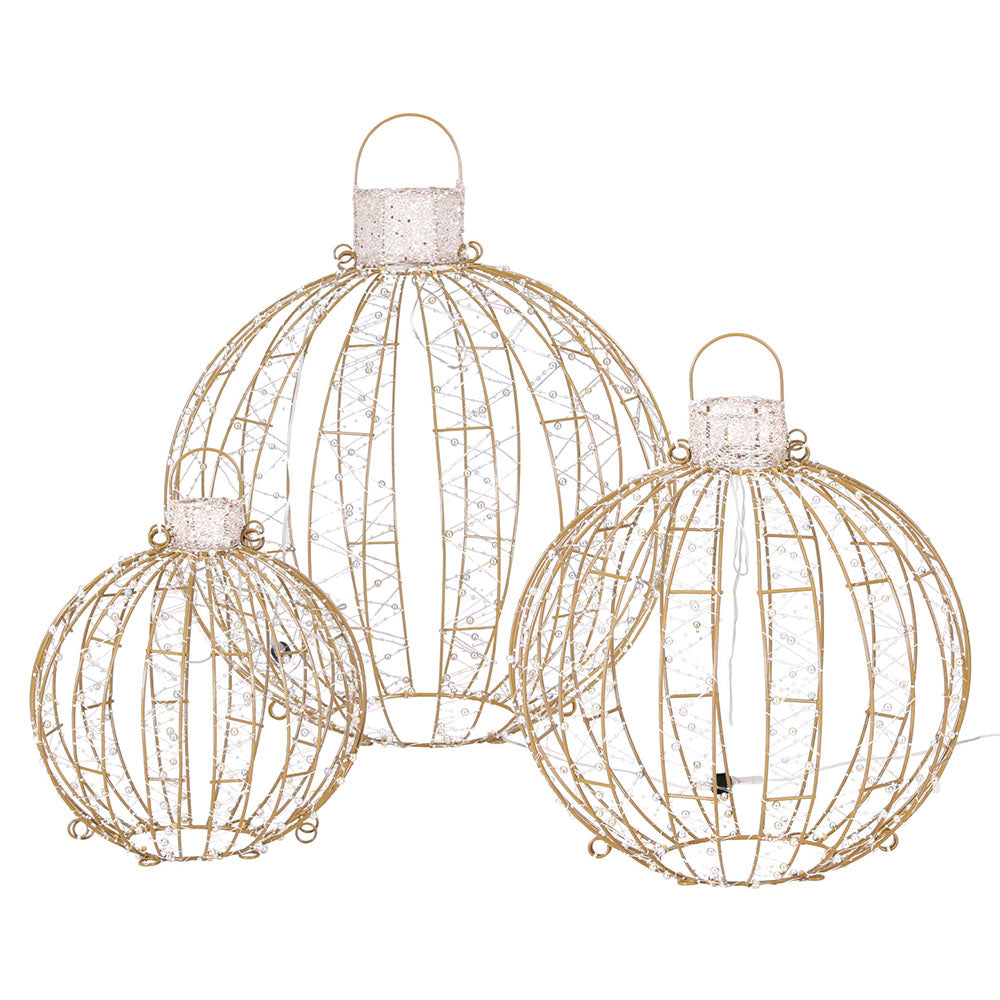 3 PCS Christmas Lights 360 LED Fairy Light Ball Decorations Jingle Jollys - SuperSaverAU - view 3