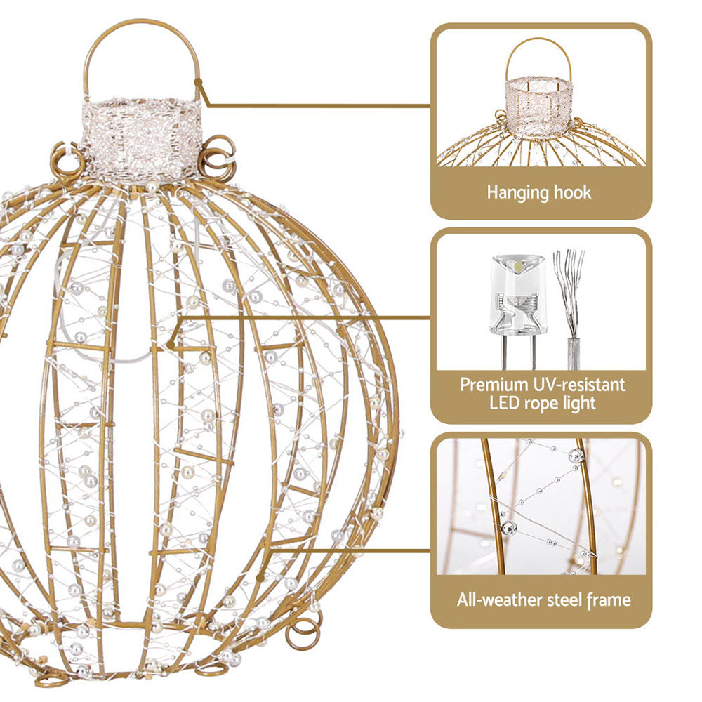 3 PCS Christmas Lights 360 LED Fairy Light Ball Decorations Jingle Jollys - SuperSaverAU - view 6
