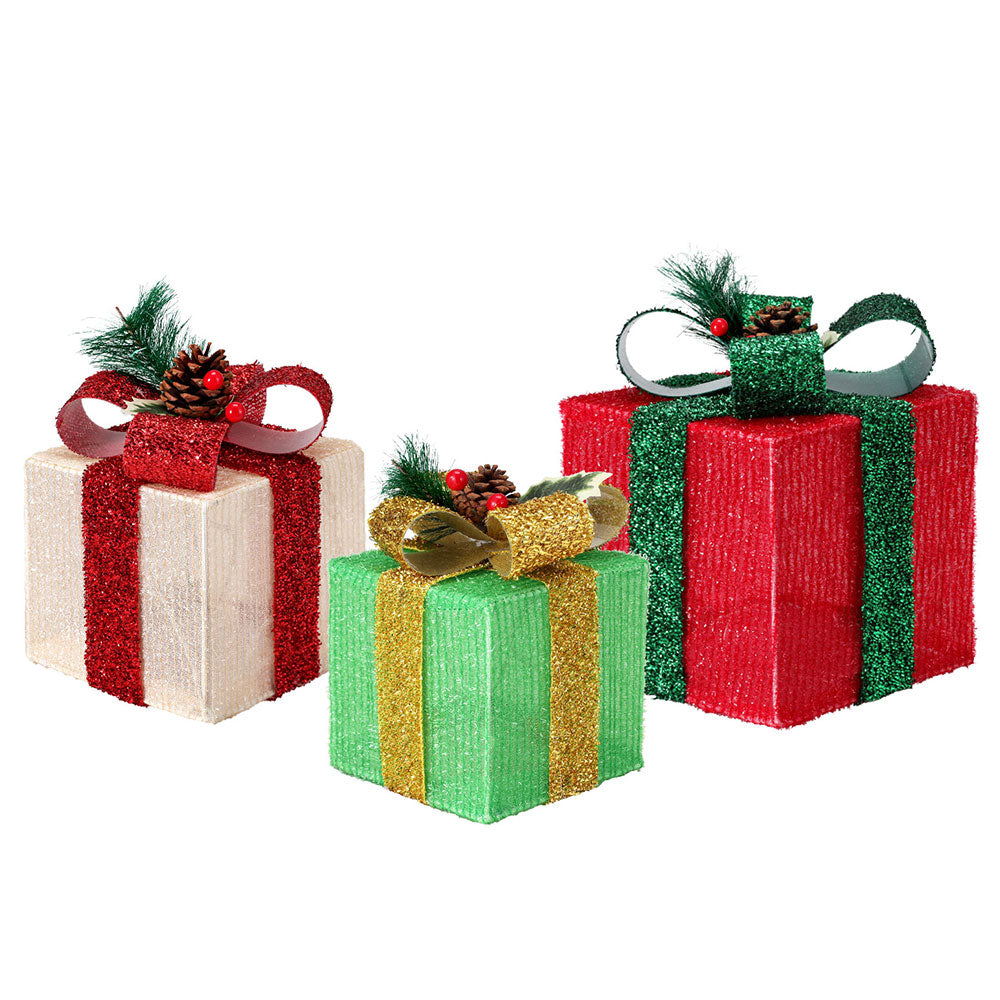 3 PCS Christmas Lights 60 LED Fairy Light Gift Box Jingle Jollys - SuperSaverAU - view 3