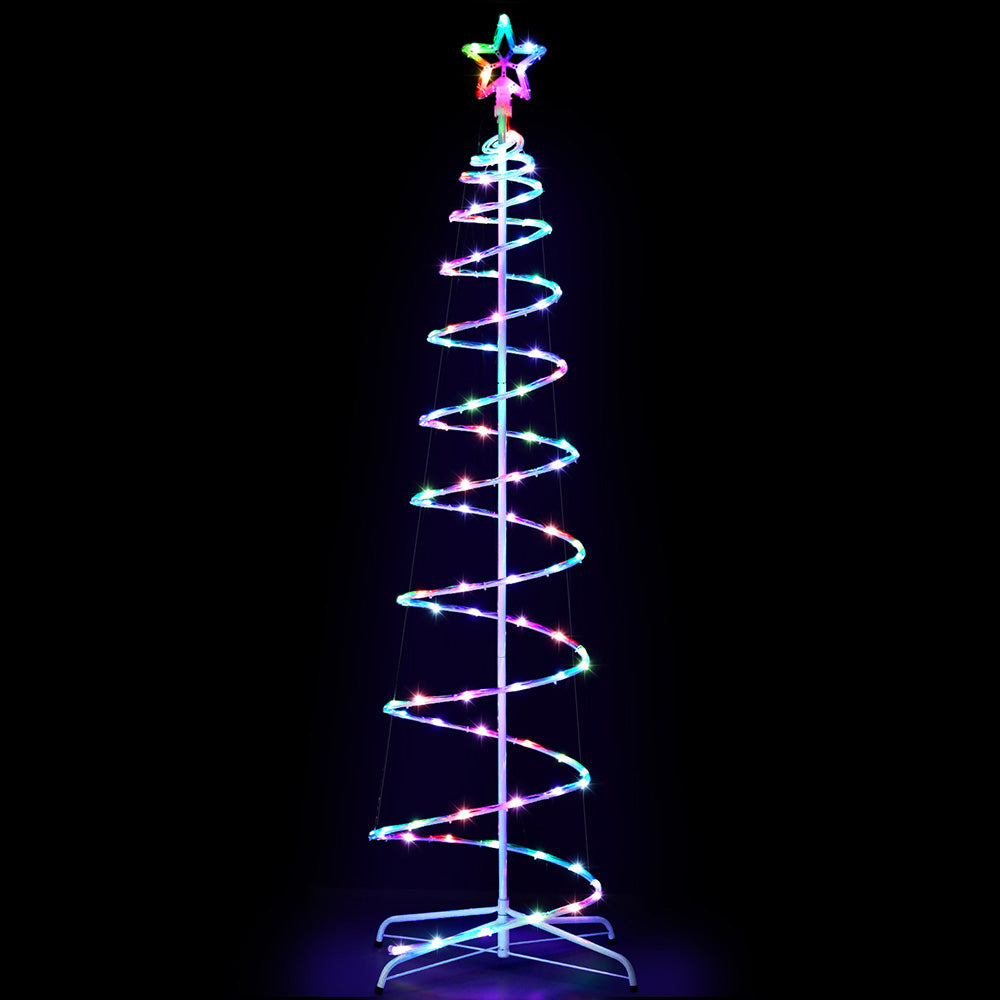 Jingle Jollys Christmas Tree 1.8m 100 RGB LED Rope Lights Xmas Trees Decoration - SuperSaverAU - view 3
