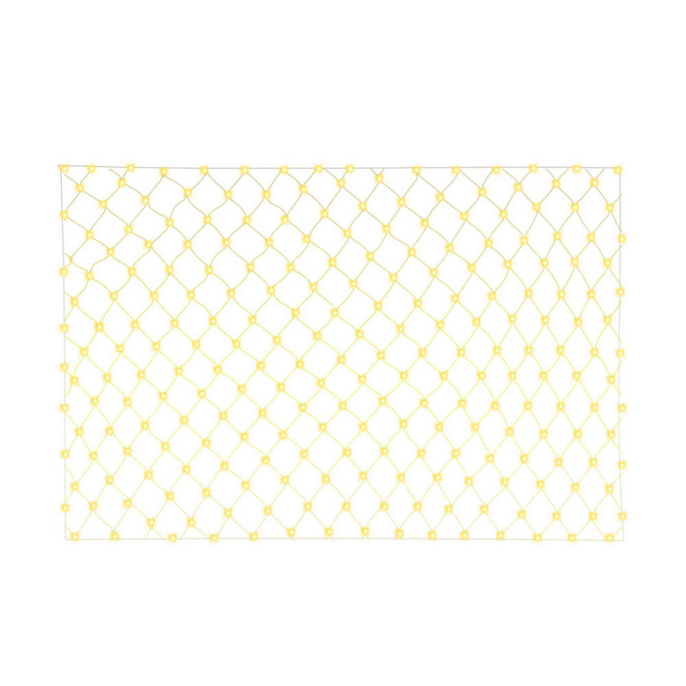 2Mx3M Christmas Lights Net String Light Decorations Warm 504 LED Jingle Jollys - SuperSaverAU - view 1