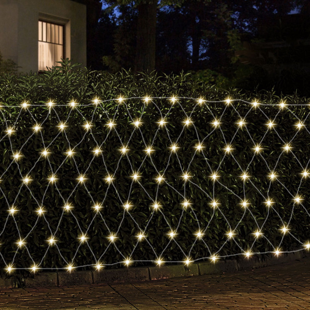 2Mx3M Christmas Lights Net String Light Decorations Warm 504 LED Jingle Jollys - SuperSaverAU - view 7