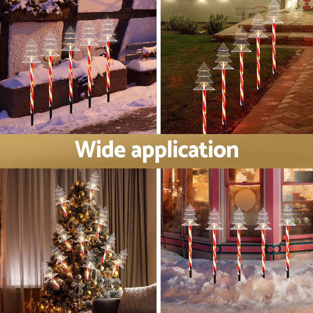 25 LED 5 PCS Christmas Lights Path Ground Light Garden Decorations Jingle Jollys - SuperSaverAU - view 4