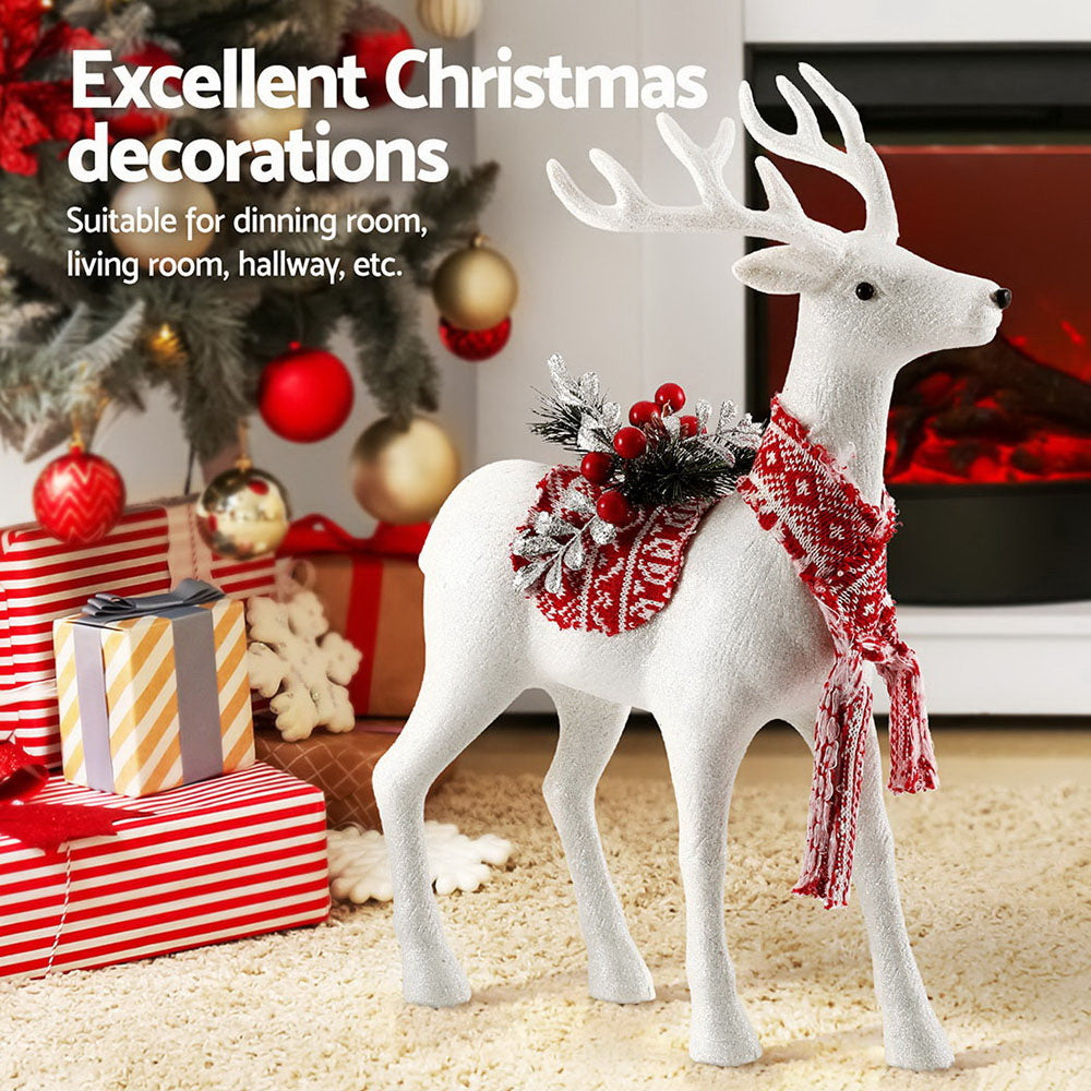Jingle Jollys Christmas Reindeer 45cm Glitter Deer Ornaments Party Decorations - SuperSaverAU - view 4