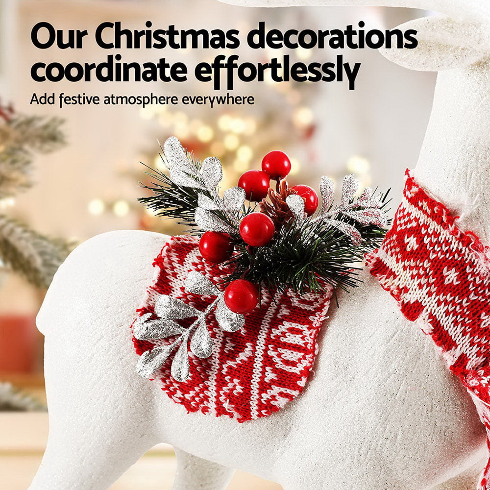Jingle Jollys Christmas Reindeer 45cm Glitter Deer Ornaments Party Decorations - SuperSaverAU - view 6