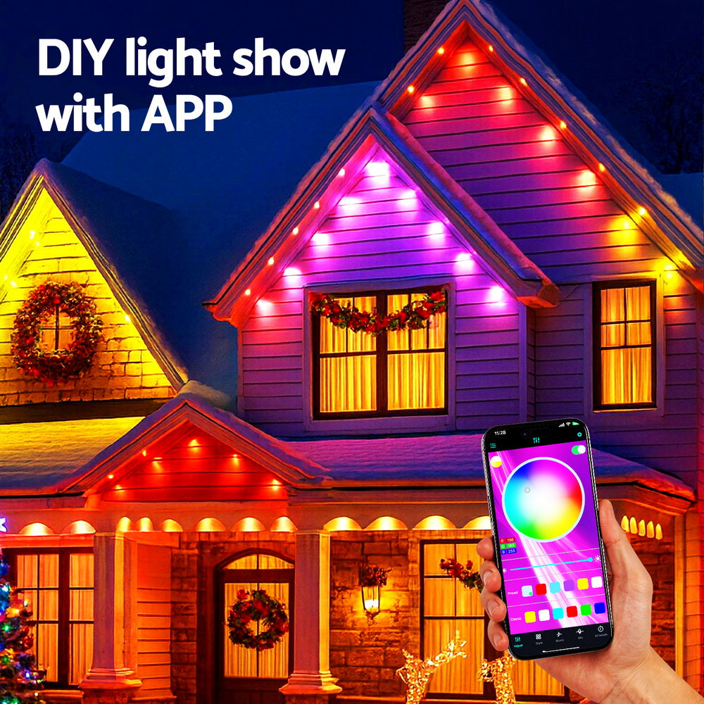 Jingle Jollys 15M Christmas Lights Permanent String Eaves Light 36 LED Decoration - SuperSaverAU - view 5