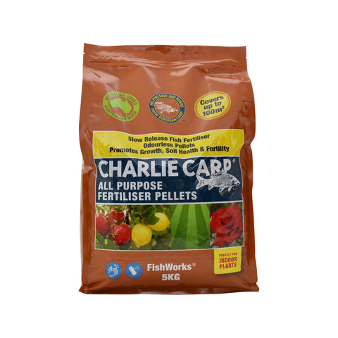 Charlie Carp All Purpose Fertiliser Pellets 5kg, Water Soluble, Safe for Vegetables