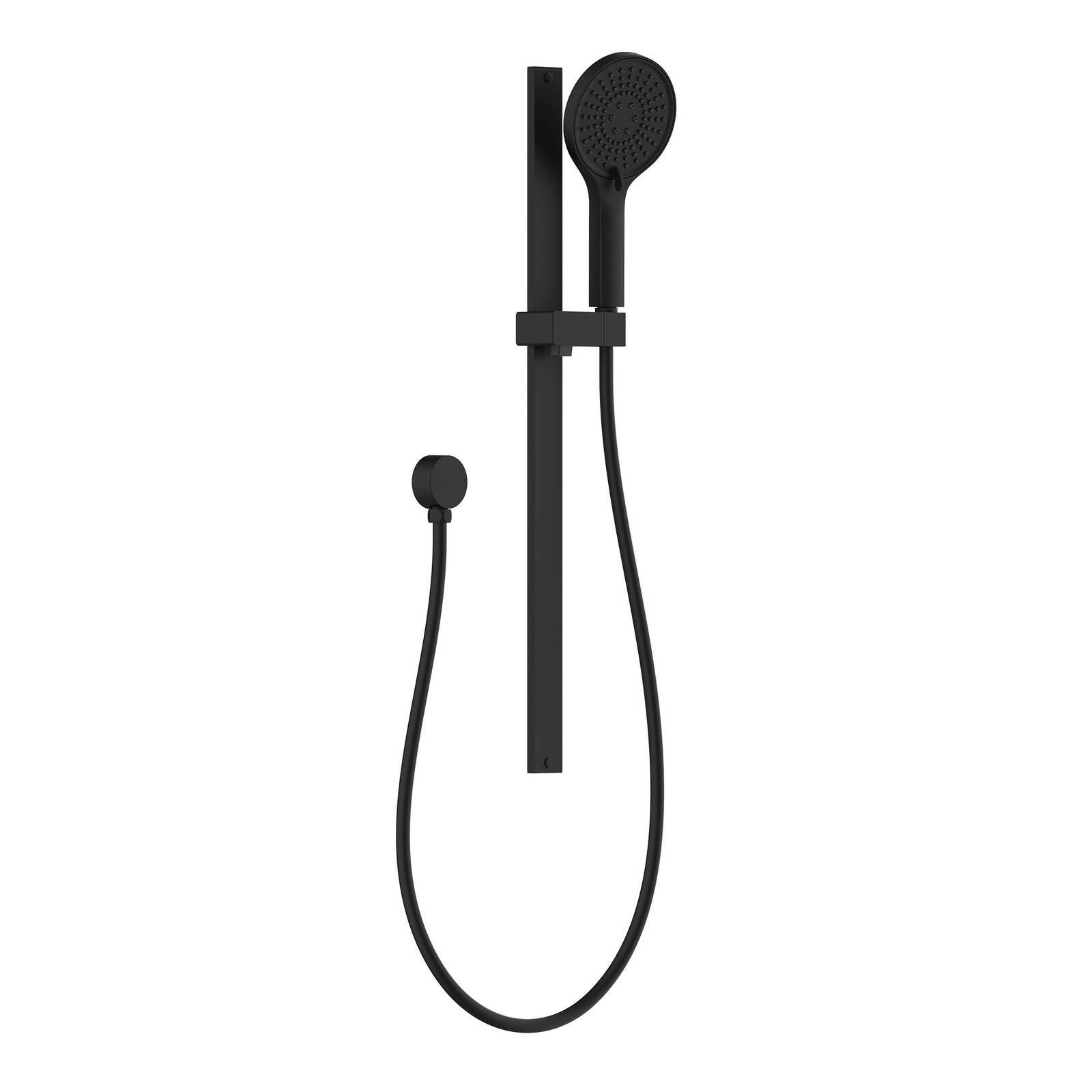 Mondella Resonance Matte Black 5 Function Shower Rail Set, Adjustable Rail, 9L/min WELS 3 Star