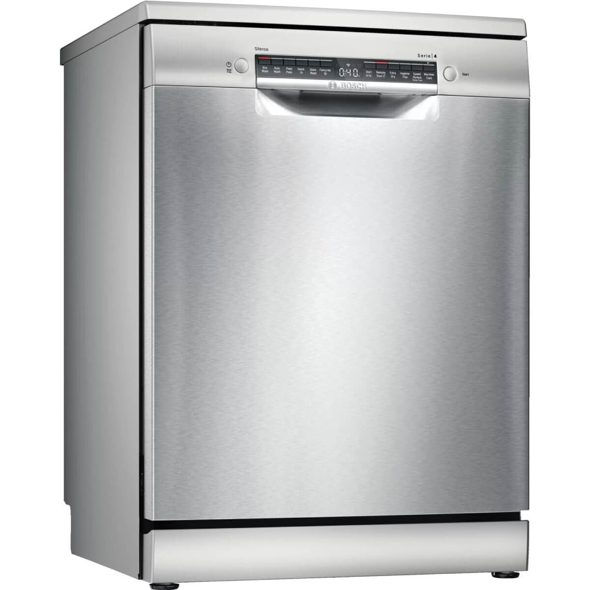 Bosch Series 4 60cm Freestanding Dishwasher - 14 Place Settings, Stainless Steel, VarioDrawer - SMS4HVI01A