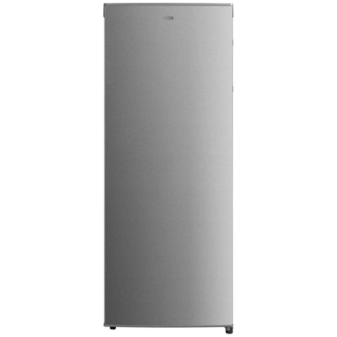 Mykin 230L Upright Fridge - Stainless Steel, Adjustable Glass Shelves, Crisper Drawer - MUL237S