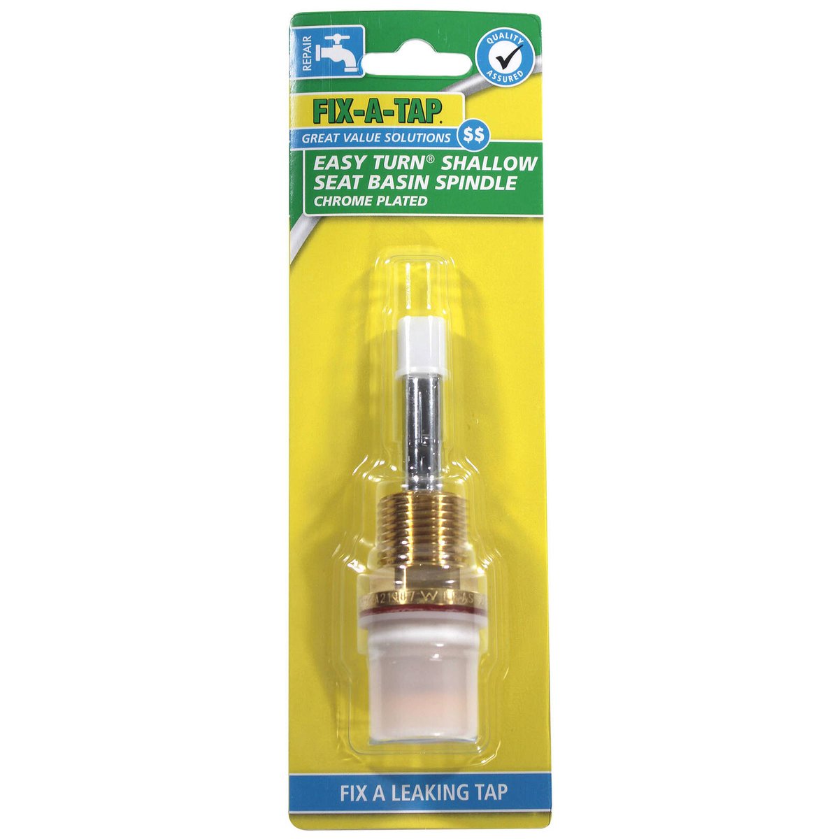 FIX-A-TAP 75mm Chrome Easy Turn Shallow Seat Basin Spindle