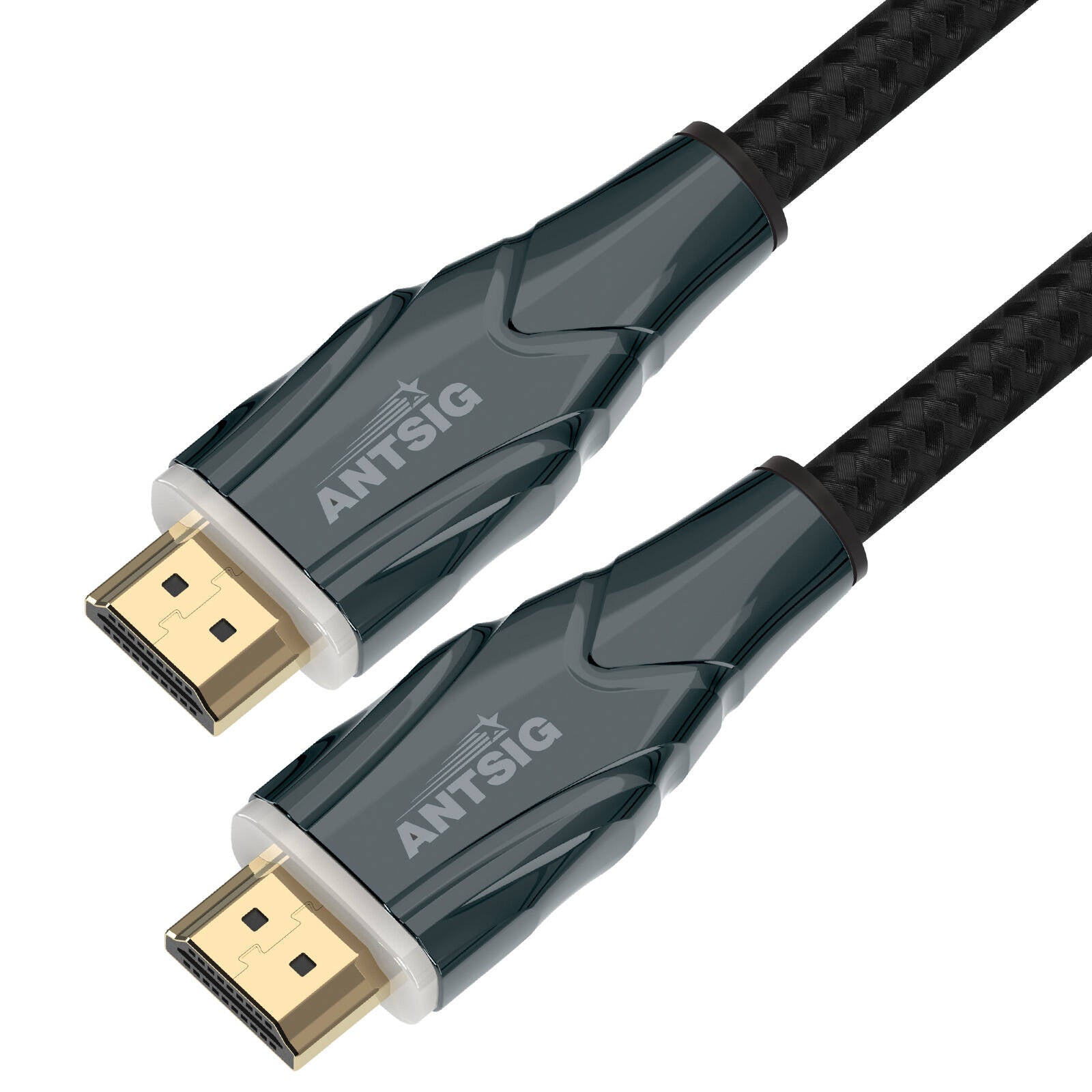 Antsig 2m Ultra 8K HDMI Lead AP467B8K - Nylon Braided, 8K & 4K Compatible