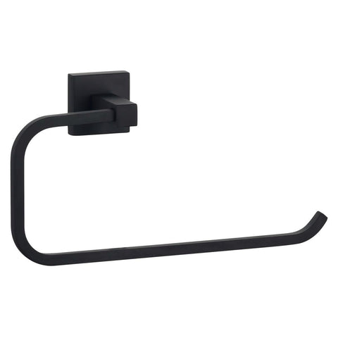 Mondella Matte Black Rococo Towel Ring - 245mm x 120mm x 60mm - Zinc - SuperSaverAU - view 1