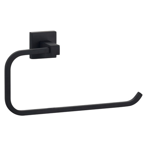 Mondella Rococo Matte Black Towel Ring 245 x 120 x 60mm