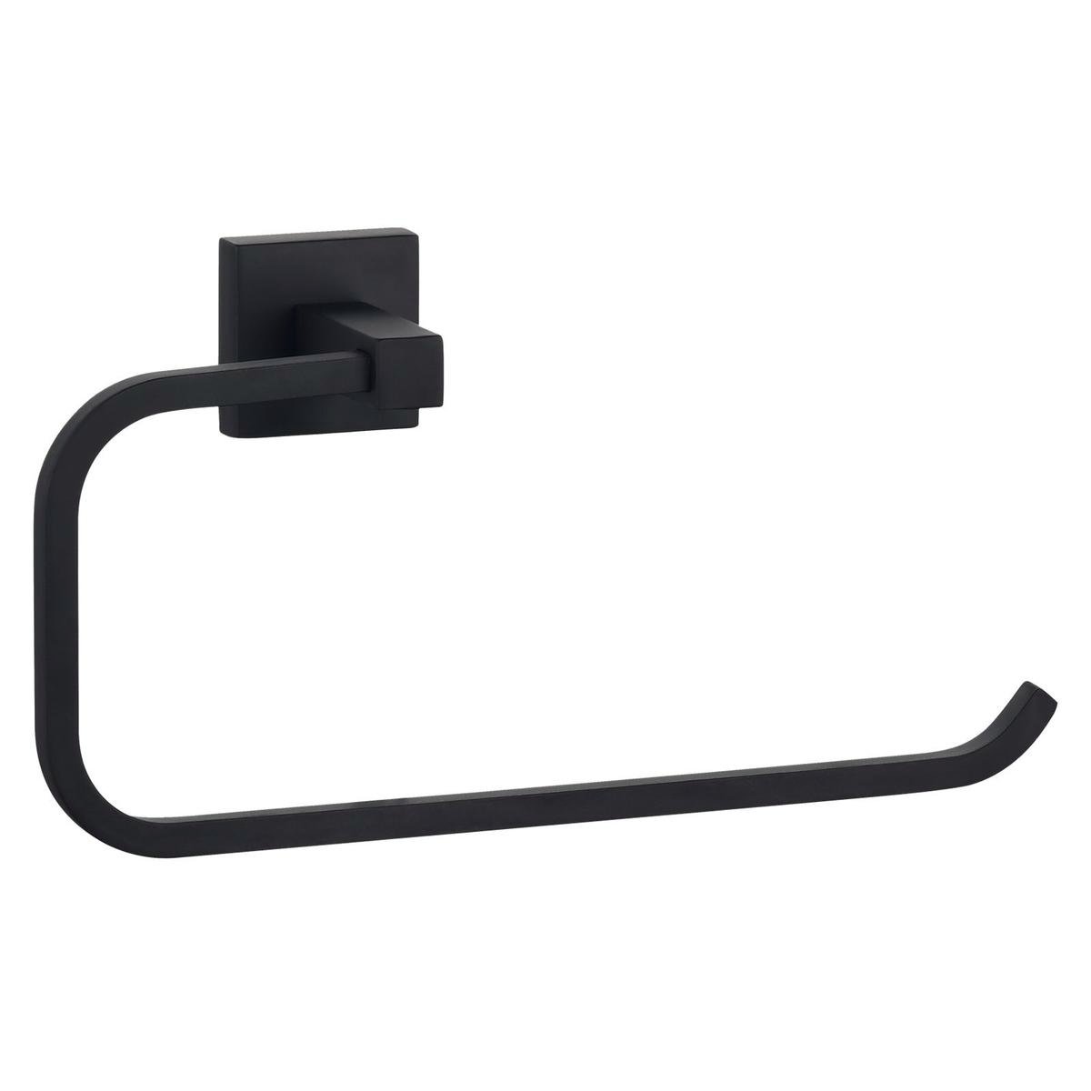 Mondella Rococo Matte Black Towel Ring 245 x 120 x 60mm