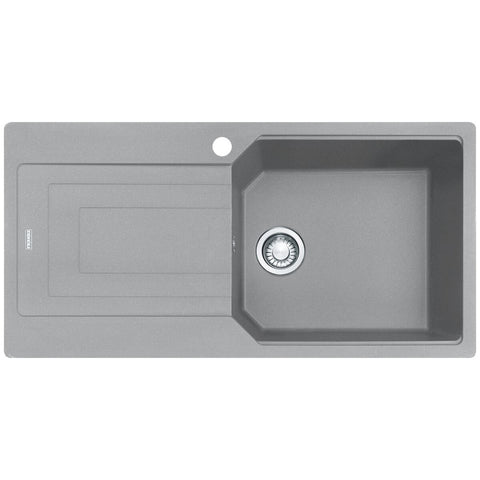 Franke Urban 1000mm topmount sink with left hand drainer - Grey Fragranite, 43L bowl - UBG611-100SGLHD