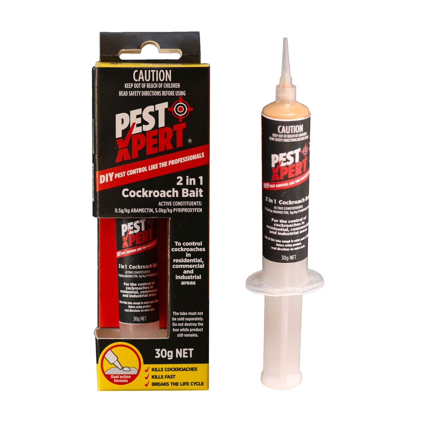 PestXpert 30g 2 In 1 Cockroach Bait Gel Indoor