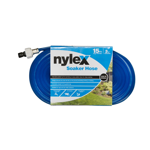 Nylex 12mm x 15m Soaker Hose UV Resistant Outdoor