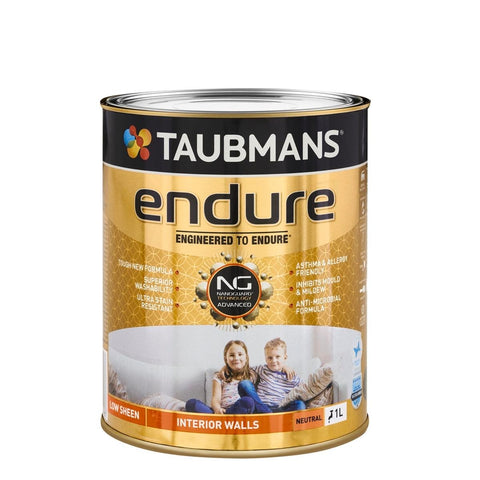 Taubmans 1L Neutral Low Sheen Endure Interior Walls Paint - Stain Resistant - Low Odour - SuperSaverAU - view 1