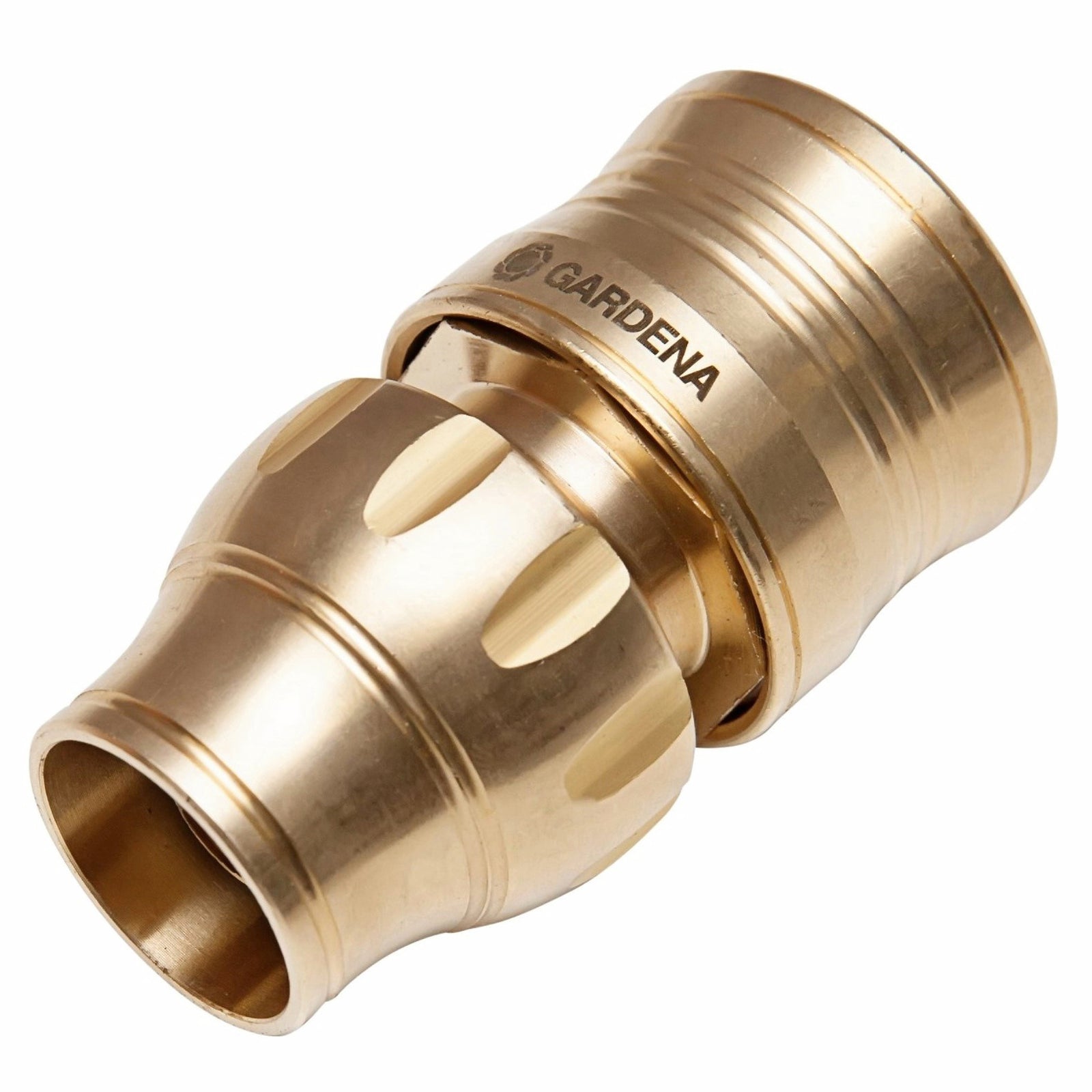 GARDENA 13mm Brass Hose Connector - Solid Non-Corrosive Brass Fitting