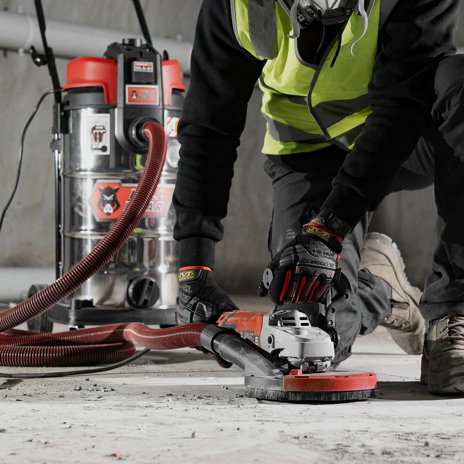 Full Boar 2000W 180mm Concrete Grinder Side Handle Spindle Lock 240V FBCG-20180