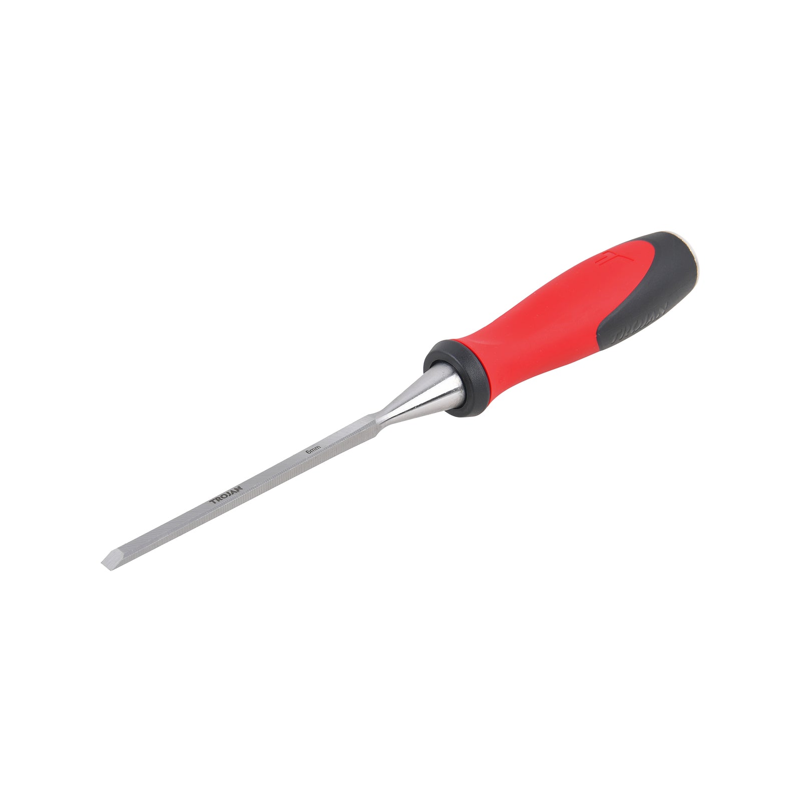 Trojan 6mm Wood Chisel with Full Tang Through Blade and Metal Striking Cap
